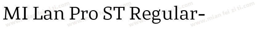 MI Lan Pro ST Regular字体转换